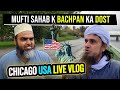 Mufti tariq masood  in usa chicago live vlog