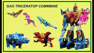 COMBINE GAO TRICERATOP ( power rangers wild force , gao rangers megazord )