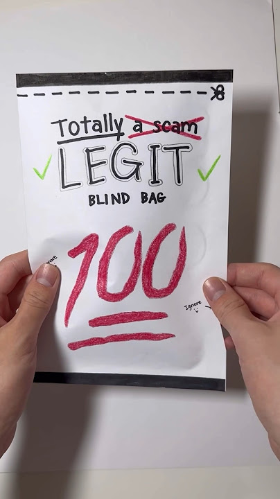 I got SCAMMED by a blind bag… | TOTALLY LEGIT BLIND BAG paper diy #diycrafts #papercraft #creative