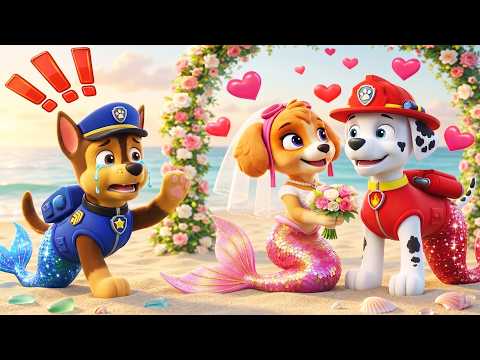 ¡¿SKYE la sirena se enamora de MARSHALL?! ¡No dejes solo a CHASE la sirena! | PAw PaTRol en Español
