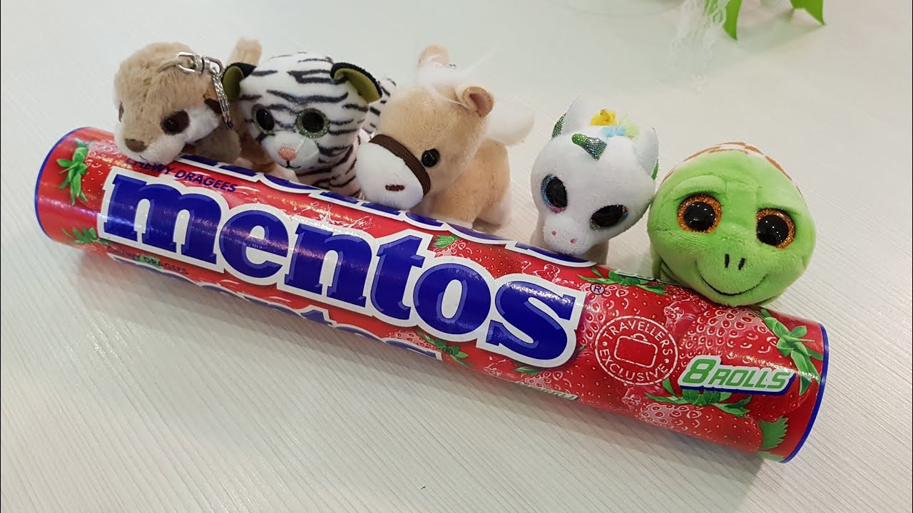 Big Mentos Chewy Dragees Strawberry Unboxing