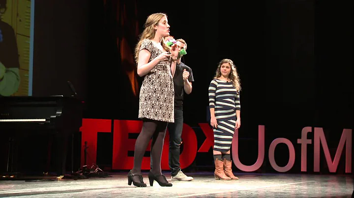Acting out! Alex Madda and Mary Naoum at TEDxUofM