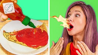 EXTREME PAUSE CHALLENGE WITH SPICY FOOD || Gymnastics Battle and Funny Challenges by123 GO! GOLD