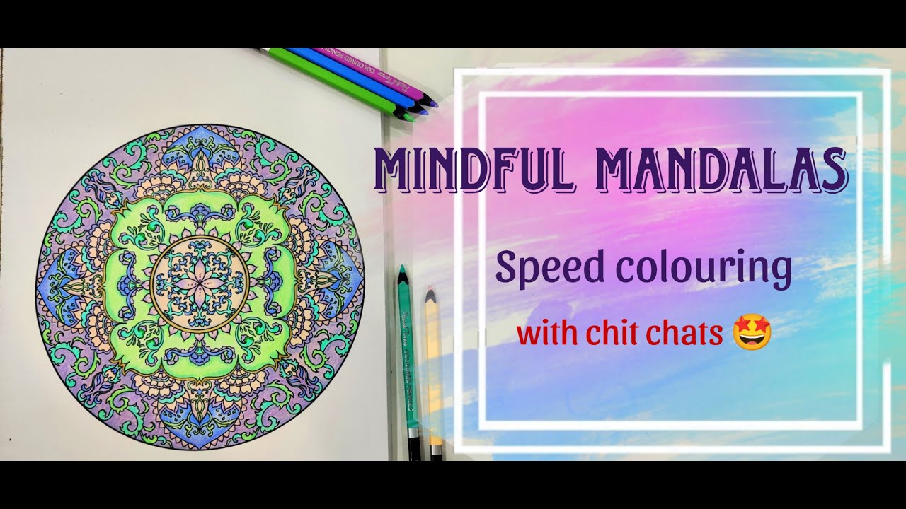 Speed Coloring Mandala | Brustro Pastel Tones Pencils