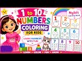 Learn Number 10 🔢 | Counting & Coloring Fun for Toddlers 🌈