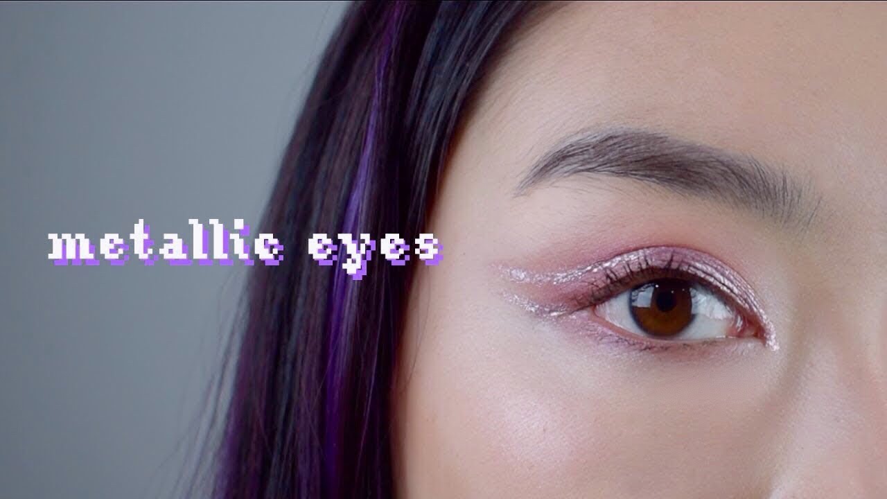 💫 easy metallic eye makeup look