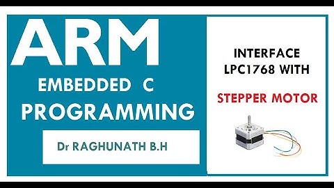 Stepper motor interface with LPC1768