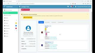 Explorando la Plataforma de ColeGestor como Alumno: Configuraciones y Funciones Principales screenshot 5