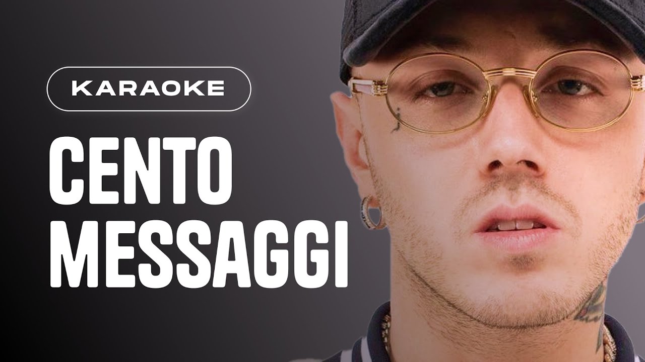 Lazza | 100 MESSAGGI // Piano Karaoke con Testo