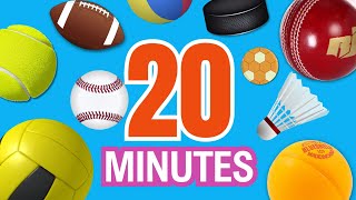 20 Minutes Learn Sports Ball In English