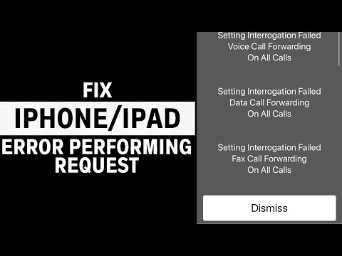 How to Fix Error Performing Request Unknown Error on iPhone or iPad (2023)