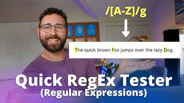 A quick regular expression tester / RegEx tester utility