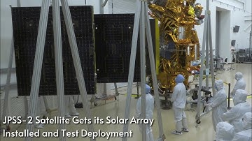 JPSS-2 Satellite Gets its Solar Array Installed and Test Deployment