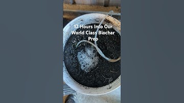 World class Biochar recipe only 12 hours in #organiccompost #biochar #garden