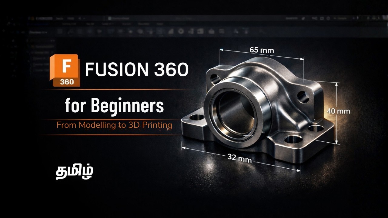 From Zero to 3D Model | Only Fusion 360 Guide You’ll Ever Need (Tamil)