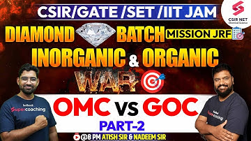 CSIR Dec 2023 | Mission JRF | Organometallic | General Organic Chemistry  2 | Nadeem Sir | Atish Sir