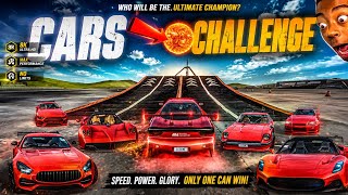 All Red Cars Stunts Through Biggest ATC Tower// Extreme Car Driving Simulator // Cars Gameplay screenshot 3