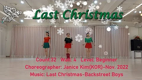 Last Christmas  line dance/ Easy beginner/Janice Kim