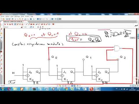 13 éme vidéo Logique séquentielle: compteur et décompteur asynchrone  EXERCICE 1