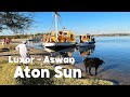 Nile cruise  luxury dahabeiya  aton sun sailing the nile between aswan  luxor in egypt