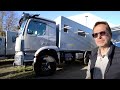Wohnmobil mit Kamin & Echtglas – gebaut von Zahnarzt Thomas auf Arocs 4x4