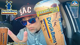 Dutch Bros® Caramelizer Latte Review! 👦👦🍫☕ | 2nd Time Trying | theendorsement