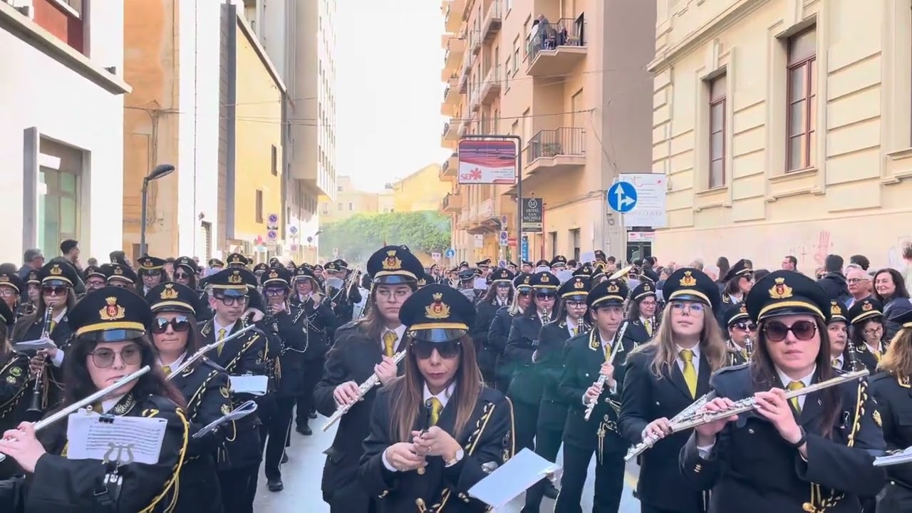 ( Trapani) La Processione Dei Misteri  2025 del CETO DEI MACELLAI  ( La Sentenza )