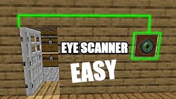 How to make a Eye Scanner Door in Minecraft! Easy!