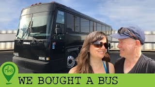We Bought A Bus • First Step of Bus Conversion to Tiny Home on Wheels