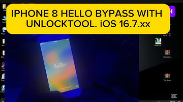 iPhone 8 Hello Bypass with Unlocktool. iOS 16.7.x without Registration ⚠️. SIM CARD WORKING