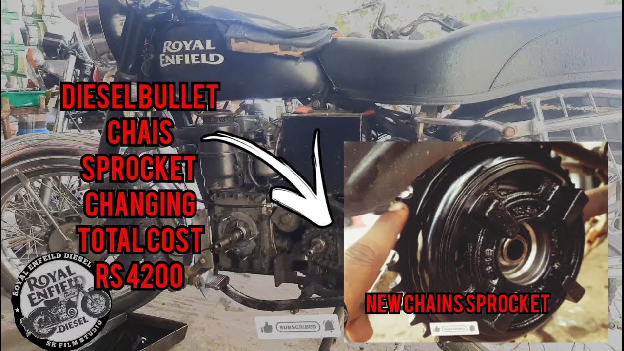 Diesel Bullet chains Sprocket set how to changing and cast tamil 