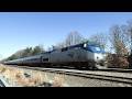 2/28 Amtrak P42DC 61 on the point of Carolinian at Lorton VA #shorts #short #viral #video #train