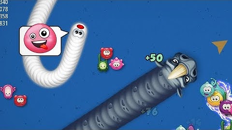 Worms zone io 🐍🐛😱( Top 1) #enjoy wormszoneiolithersnakegame #youtube #shorts  #video #enjoy To Aall