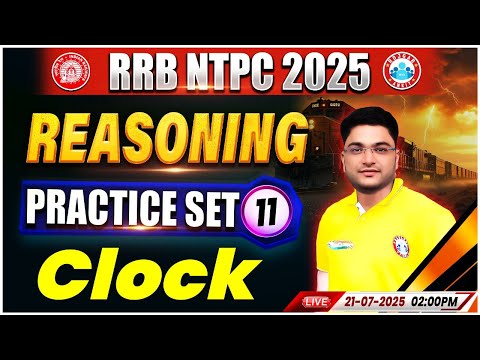 RRB NTPC Reasoning Classes 2025 | NTPC Reasoning Practice Set #11 | Railway NTPC Reasoning MCQs