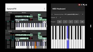 SynprezFM v2.3 controlled by a MIDI keyboard application screenshot 1