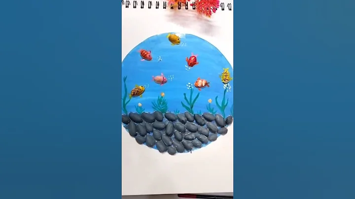 Fish craft using Pistachio shell | Used fevicol glue for pasting #art #painting #drawing