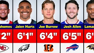 The Surprising Heights of NFL Quarterbacks in 2026!