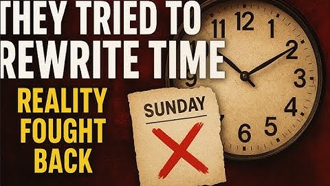 They Tried to Rewrite Time — Reality Fought Back