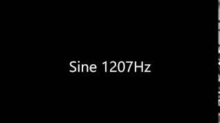 Sine 1207Hz Audio Only