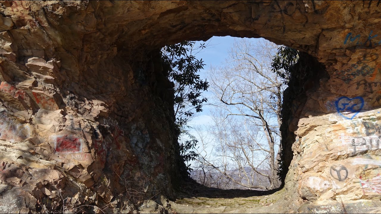 Hole In The Rock, Abandoned Wagon Tunnel, Hubbard Springs, Virginia, Hole in Top of Mountain Pass