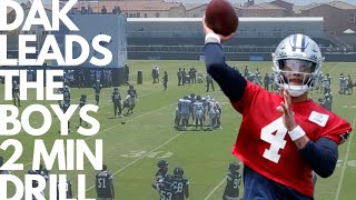 Watch as Dak Prescott leads the #dallascowboys 2 min drill for the touchdown!