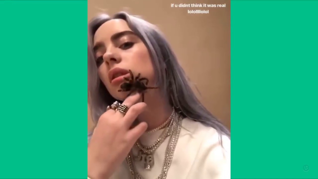 Billie Eilish Ragno In Bocca Vero