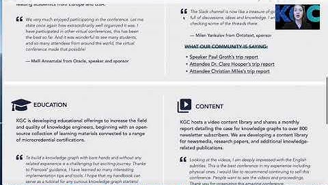 The Knowledge Graphs Conference - Overview