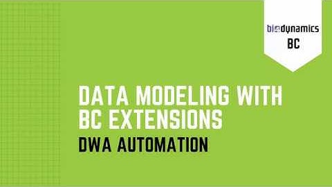 BI Modeling in Microsoft Dynamics BC 15 Wave 2