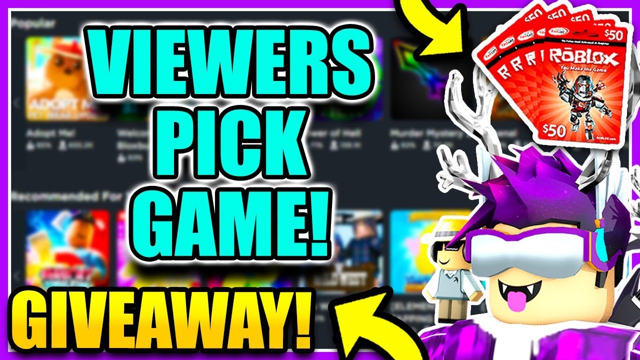 Live Playing Roblox With Fans Robux Giveaway Viewers Pick The Game Roblox Tower Of Hell Youtube - robux giveaway game roblox