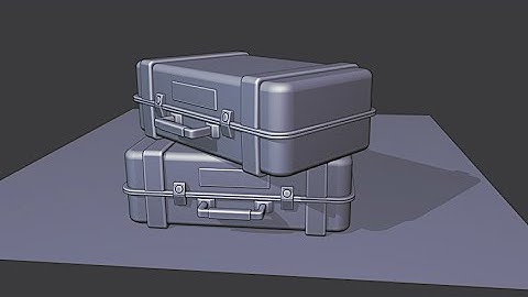 BLENDER 2.8: Modeling a Subway Scene: Part 24 (Luggage)