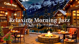 Relaxing Morning Jazz Music at Cozy Winter Coffee Shop Ambience ⛄ Smooth Jazz Music for Work screenshot 3