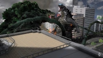 GODZILLA PS4: Godzilla 2014 vs Biollante