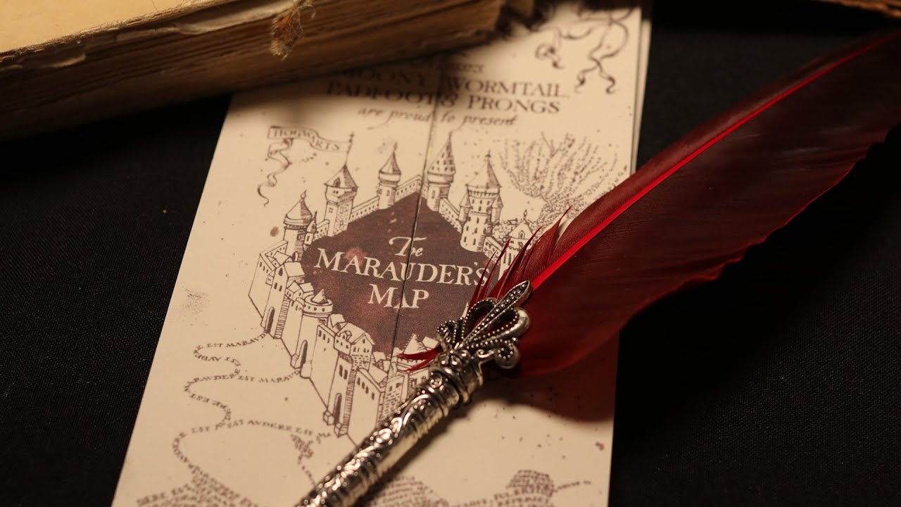 DIY The Marauder's Map From Harry Potter [ASMR] - YouTube