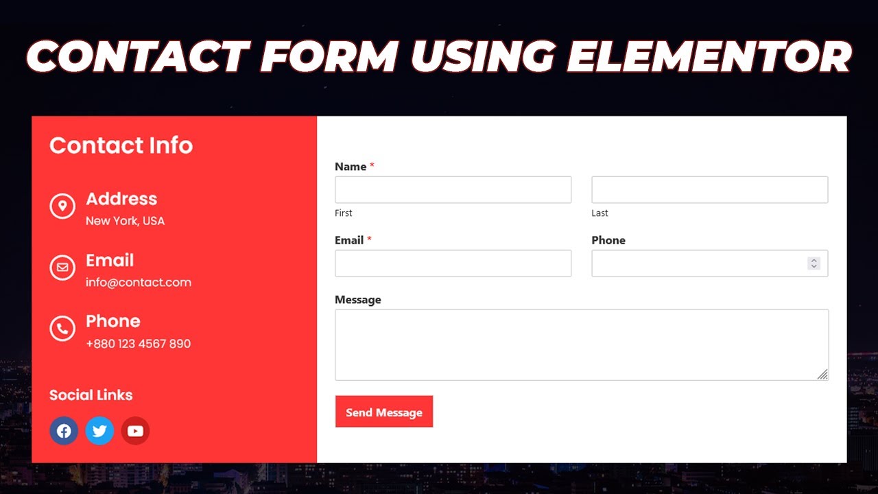 How To Create A Contact Form On WordPress Using Elementor Free 2023 ...